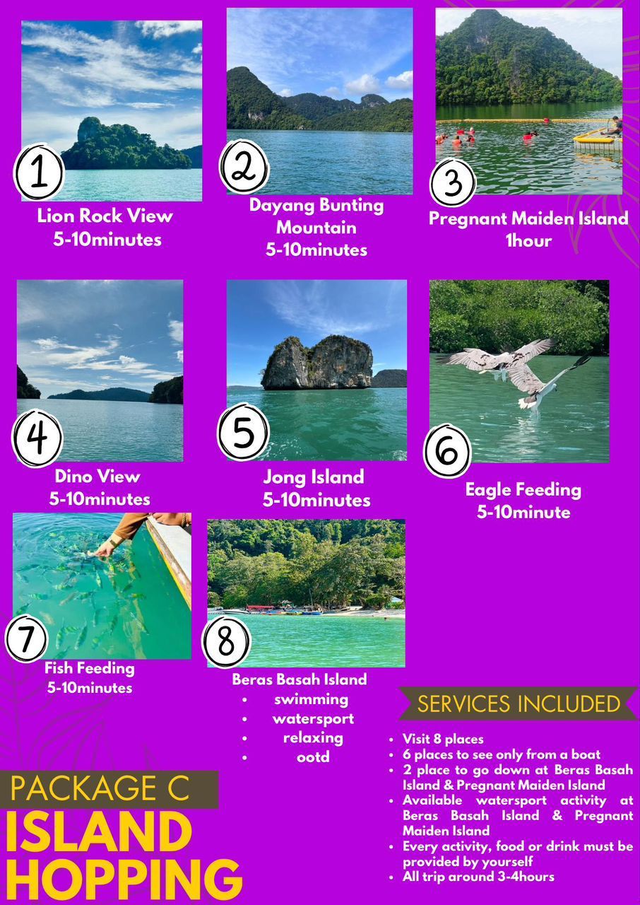 Island Hopping Langkawi – Package C (Sharing Boat)